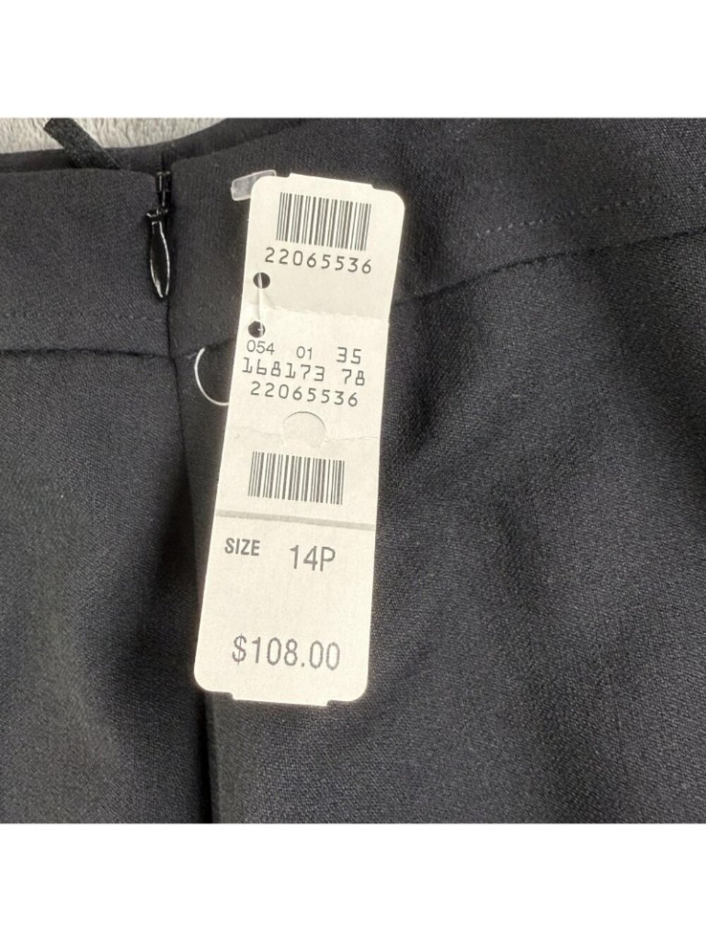 Vintage Talbots Skirt Womens 14P Black Wool A Line Midi Stretch Career Office - Picture 6 of 14